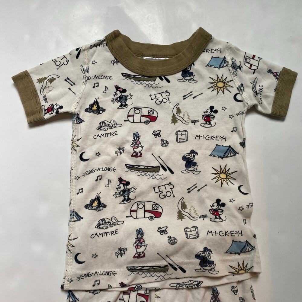 Hanna Andersson Mickey Mouse & Friends Camping Summer PJ Pajamas
